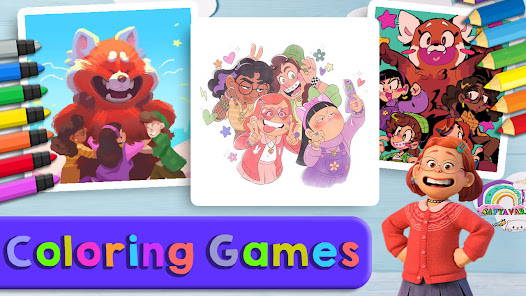 Turning Red - Coloring Books 1.0 APK + Mod (Free purchase) for Android