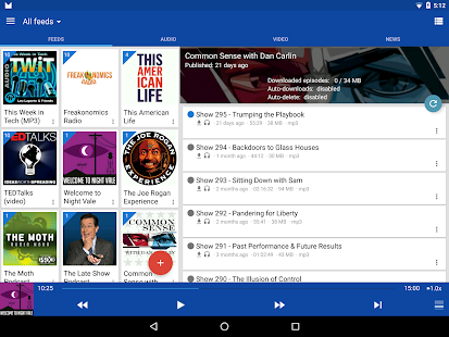 DoggCatcher Podcast Player Screenshot