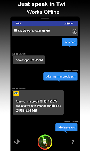 Abena AI - Twi Voice Assistant 1.0.7 screenshots 1
