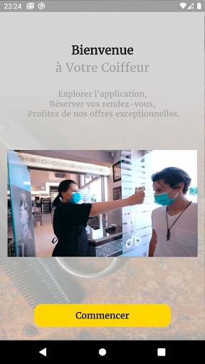 Android application Votre Coiffeur screenshort