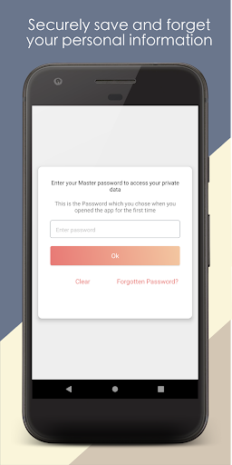 Android application Keep it - Secure screenshort