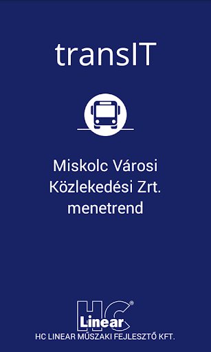 Android application transIT menetrend: MVK Zrt. screenshort