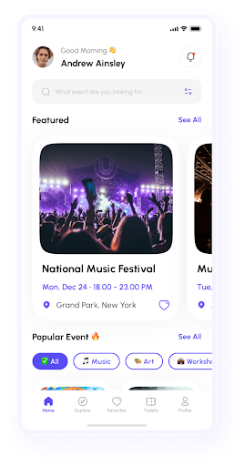 Android application Evano screenshort