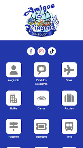 Android application Amigos e Viagens com Pouco screenshort