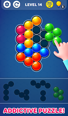 Bubble Tangram Puzzle - Pop it - Screenshot 1