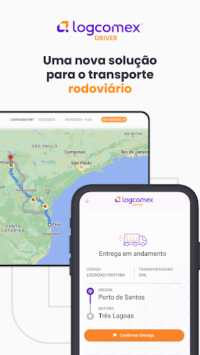 Android application BETA Logcomex Driver screenshort