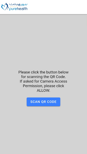 Android application Pure Health Scan It screenshort