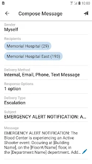 CORES Messages