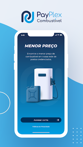 Android application PayPlex Combustível screenshort