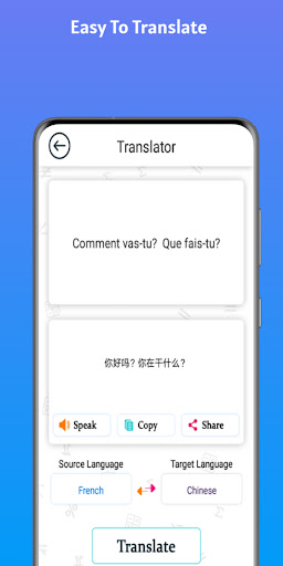French - Chinese Translator Screen 2