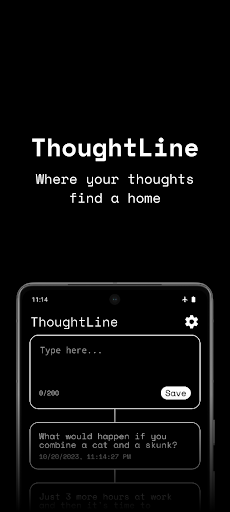 Android application ThoughtLine screenshort