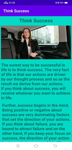 Be Successful Screen 2