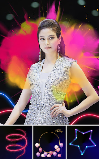 Neon photo editor light effect Screen 2