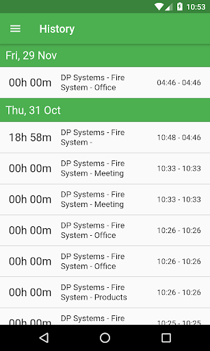 Employee Clock Screen 3