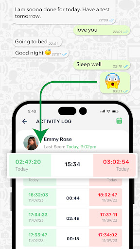 Android application Check-Chat - Last Seen screenshort