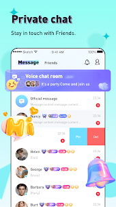 Voca - Voice Chat Party Rooms