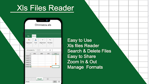 Android application XLSX File Reader & XLS Viewer screenshort