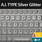 A.I. type Silver Glitter א icon