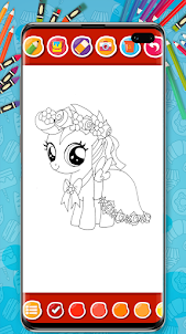 Pony coloring Book