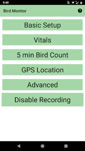Bird Monitor - Cacophony Screen 2