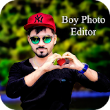 Boy photo editor icon