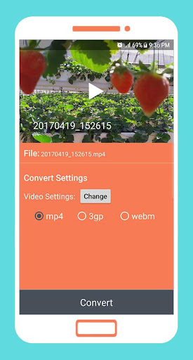 Screenshot of To mp4 3gp webm Video Converte