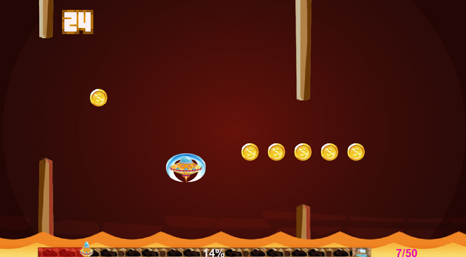 #4. Flying Dash (Android) 由: AJ TED