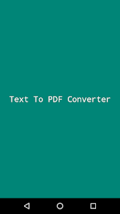 Text to pdf converter