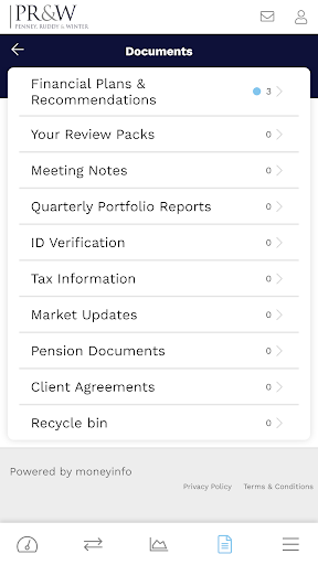 PR&W Finance Hub Screen 3