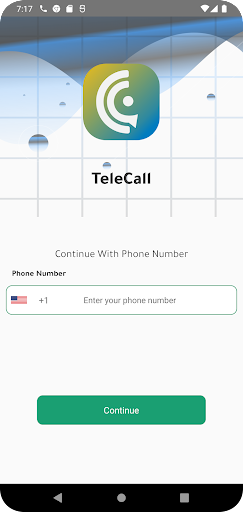 Android application Telcall screenshort