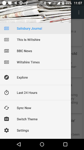Android application Salisbury local news screenshort