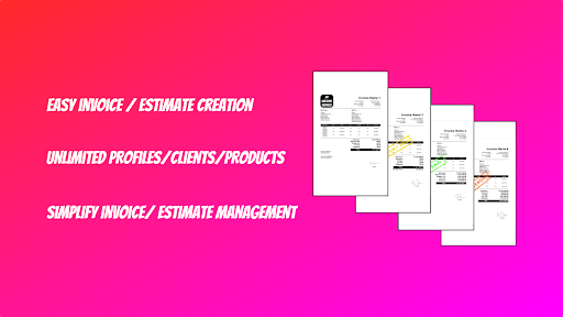 Android application Invoer : Invoice Maker screenshort