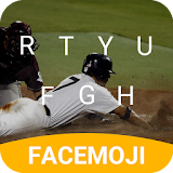 Baseball Touch Base Emoji Keyboard Theme for MLB icon
