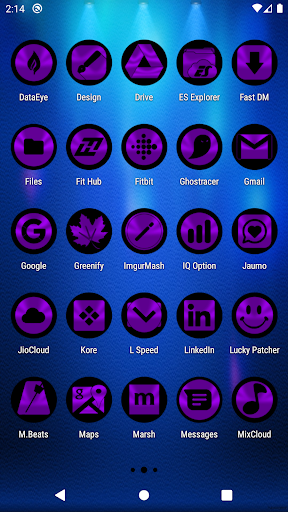 Oreo Purple Icon Pack Screen 3