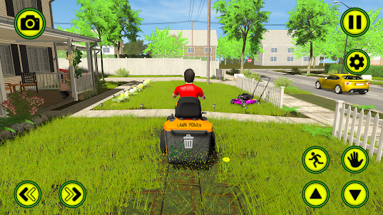 simulateur de tonte de pelouse