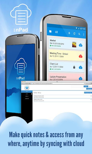 Android application nPad screenshort