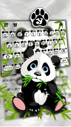 最新版、クールなBaby Pandaのテーマキーボードのおすすめ画像3
