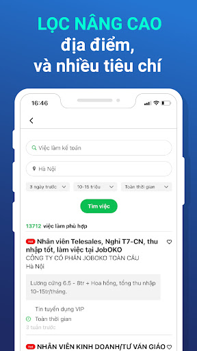 Joboko - Tìm việc làm nhanh Screen 2