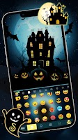 screenshot of Halloween Ghost Keyboard Theme