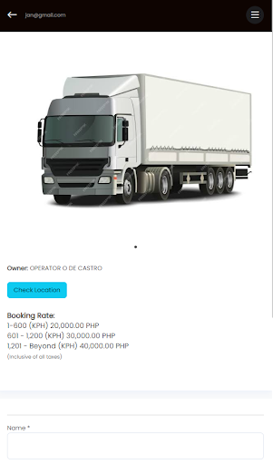 TrakZ Mobile Operator Screen 2