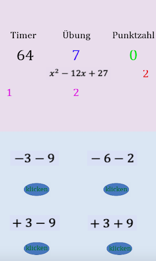 Einfaches Faktorisierungsspiel Screen 3