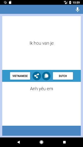 Vietnamese-Dutch Translator Screen 2