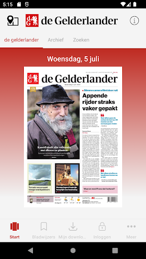 Android application De Gelderlander-Digitale krant screenshort