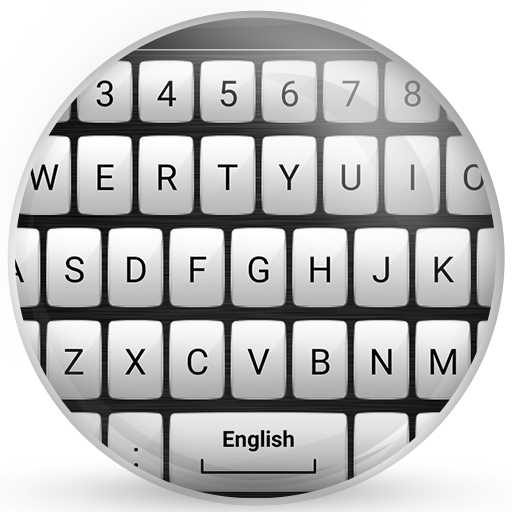 Keyboard Theme Gloss White - AppWisp.com
