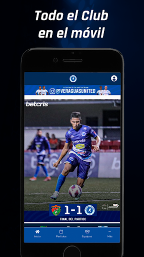 Android application Veraguas United FC screenshort