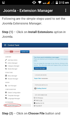 Learn Joomla Screenshot