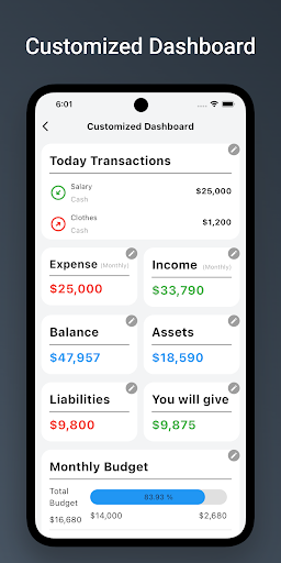 Android application Money Tracker & Budget Manager screenshort
