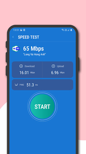 Network speed test & dBm chart Screen 2