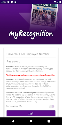Android application myRecognition screenshort