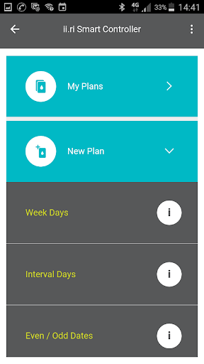 ii.ri Irrigation Control Screen 2